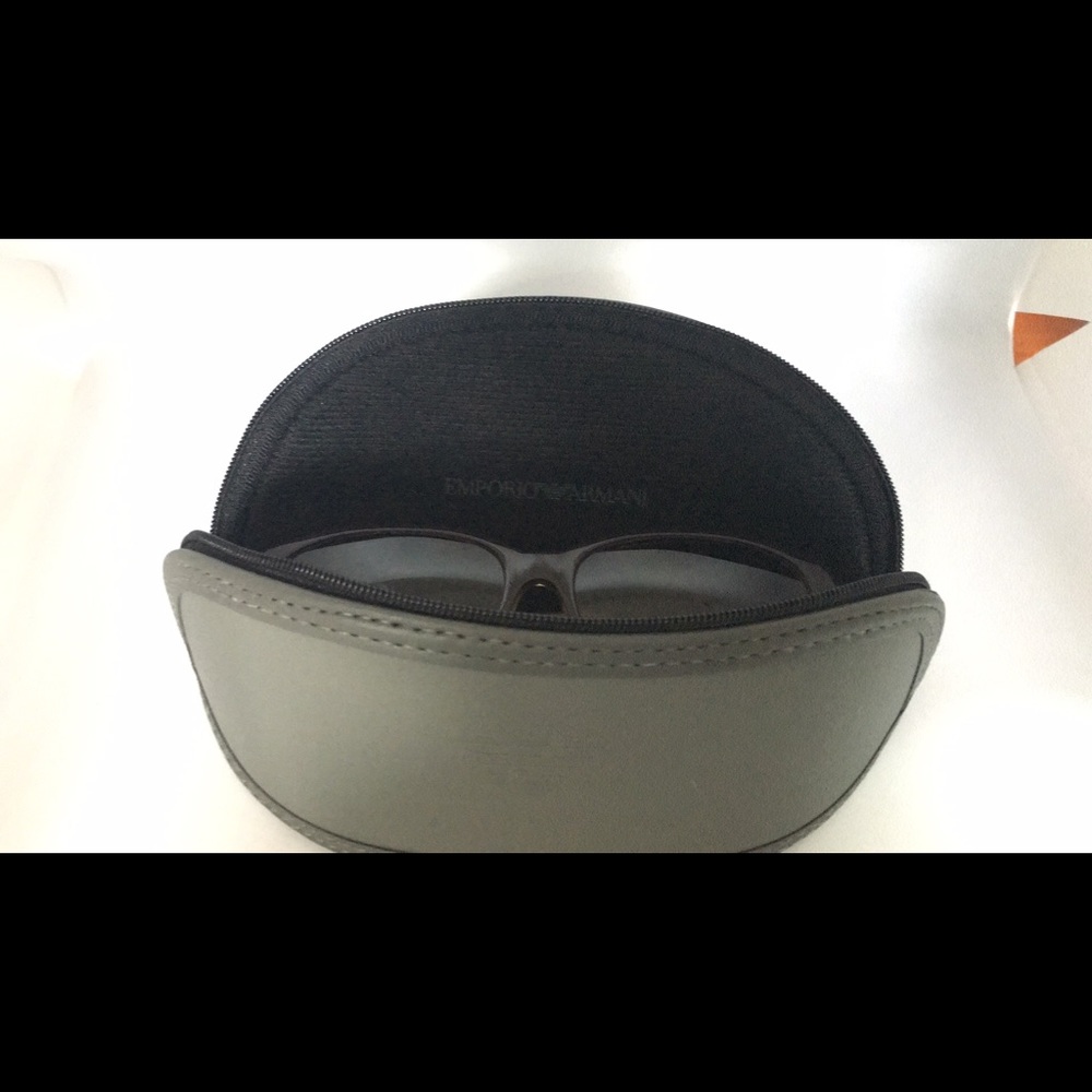 Vintage Designer EMPORIO ARMANI Tortoise Eyeglasses Sunglasses Frames & Case - Picture 7 of 16